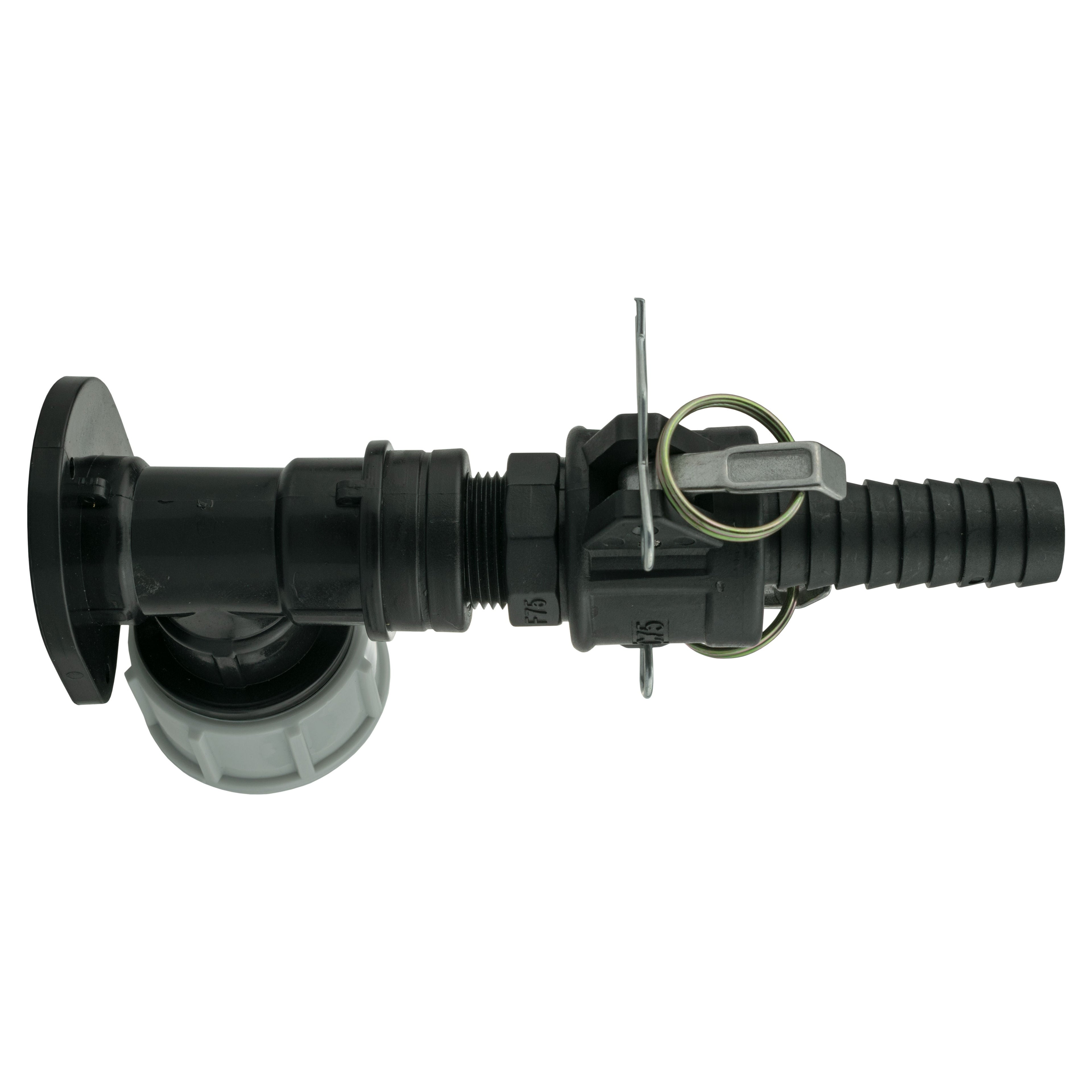 Wall Flange Kit 32mm MDPE + 3/4" Camlock Type F+C
