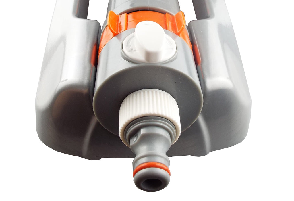 Metal Variable-Width Oscillating Sprinkler White Line