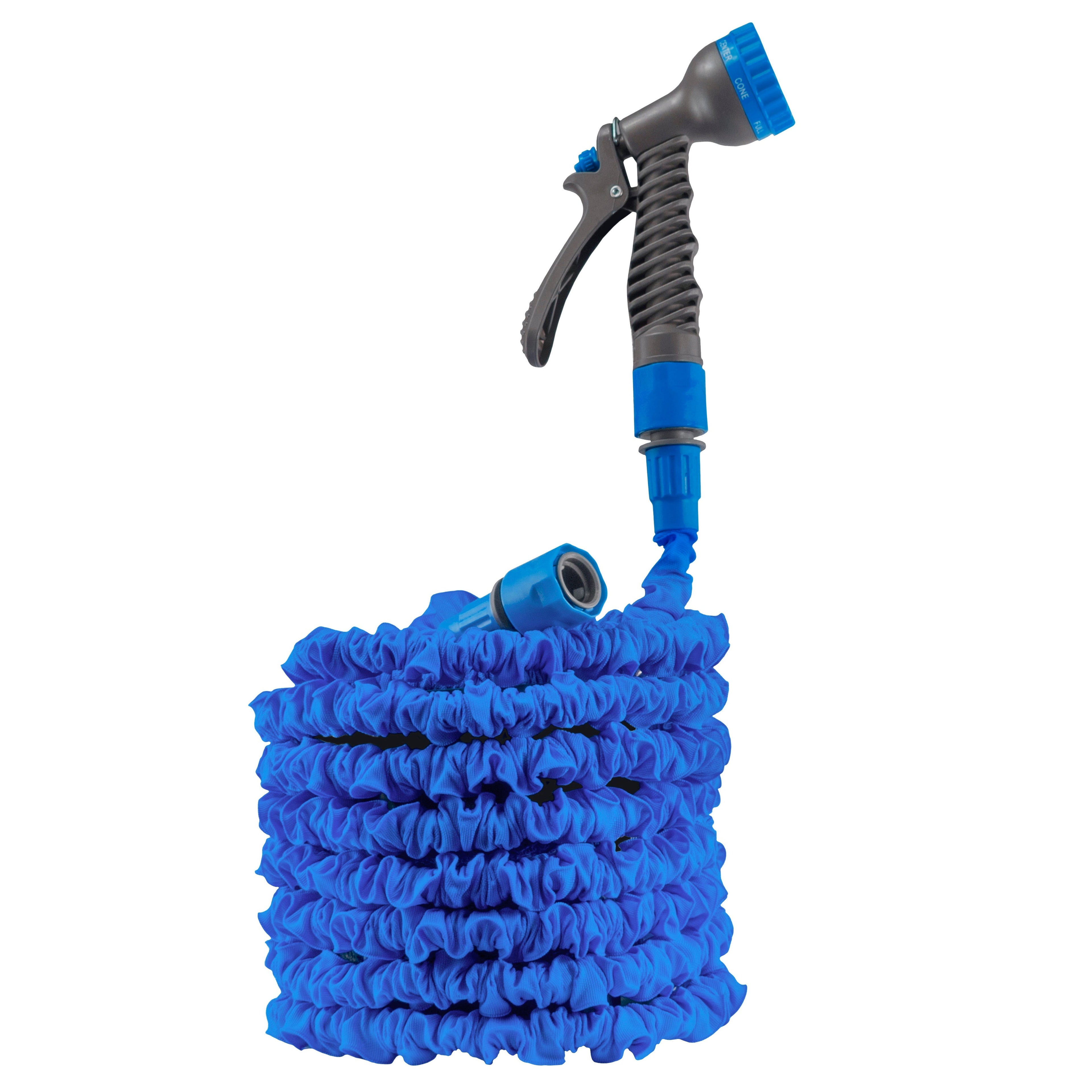 Expanding Trick Hose 7.5m - 22m Blue