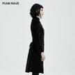 Punk Rave Nerezza Goth Mid-Length Embroidered Velvet Coat
