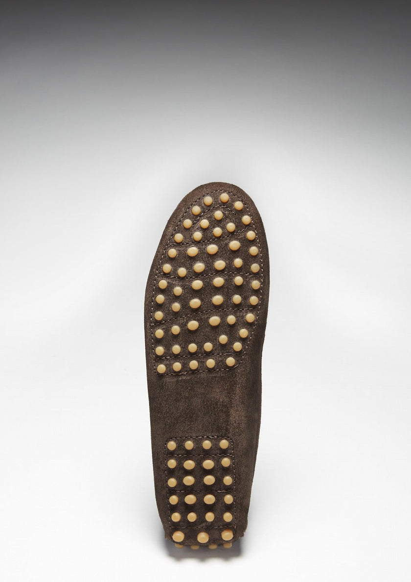 Women's Tasselled Driving Loafers, brown suede