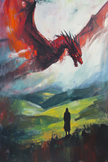 Welsh Dragon Majesty Canvas