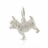 Dije de perro West Highland Terrier plateado