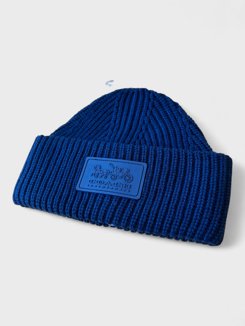 Coach Patch Beanie True Blue