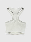 Basic Lux Rib Rowing Top Light Grey
