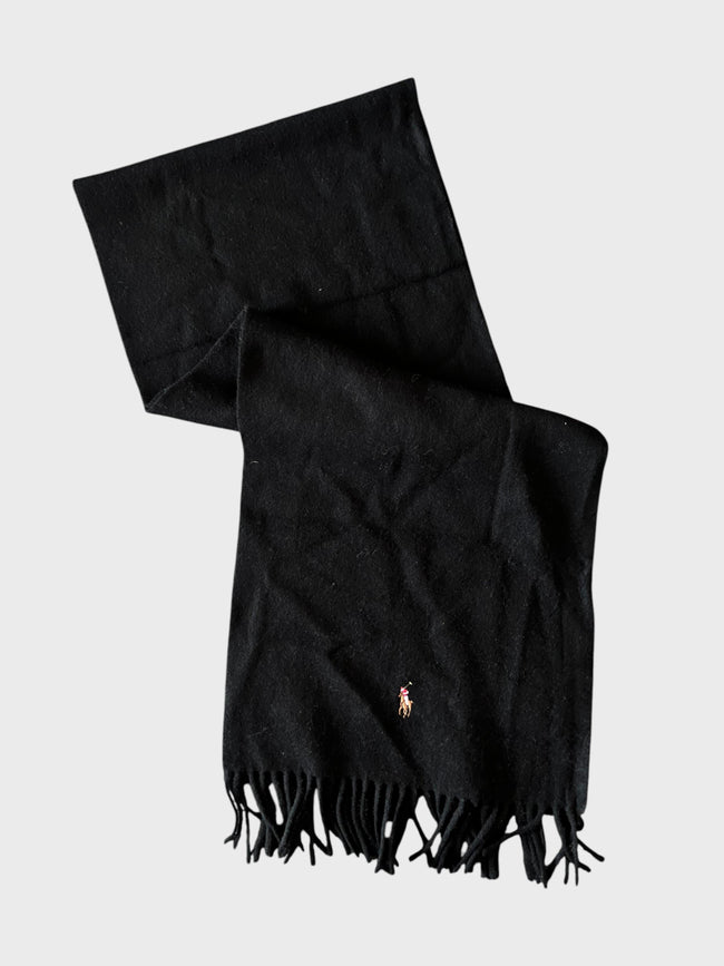 Polo Ralph Lauren Signature Virgin Wool Scarf Black