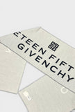 Givenchy Date Logo Print Wool Scarf Grey