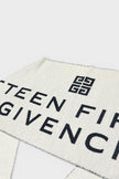 Givenchy Date Logo Print Wool Scarf Grey