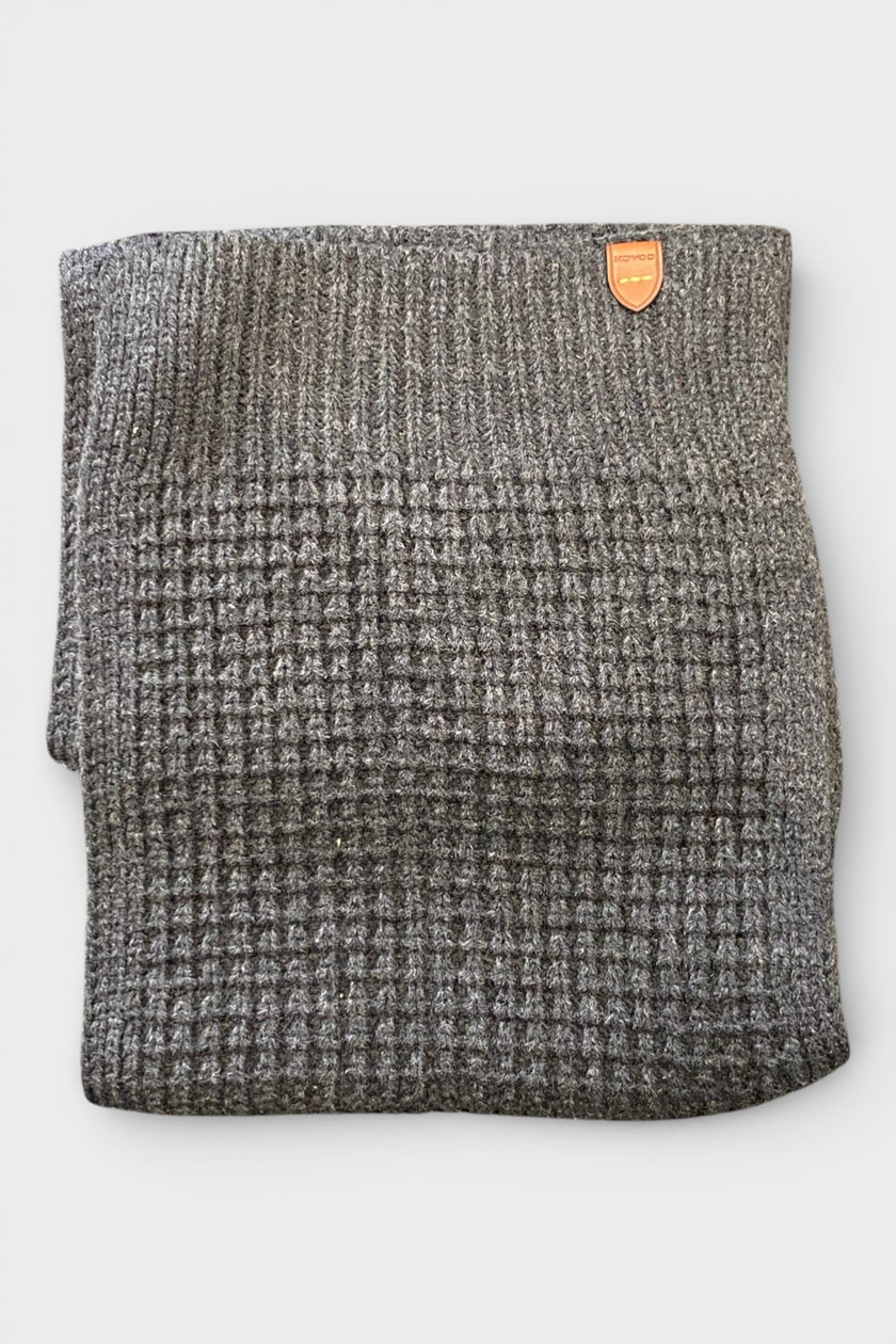 Coach Waffle Beanie Hat, Scarf & Glove Set Charcoal