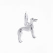Whippet Personalised Silver Dog Tag Necklace