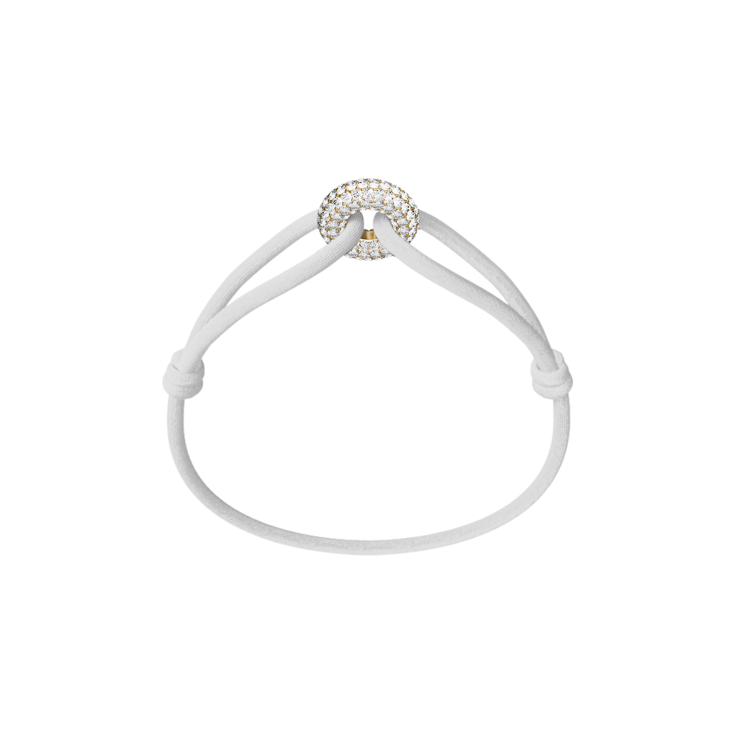 Goldener Soho Pavé Kordelarmband