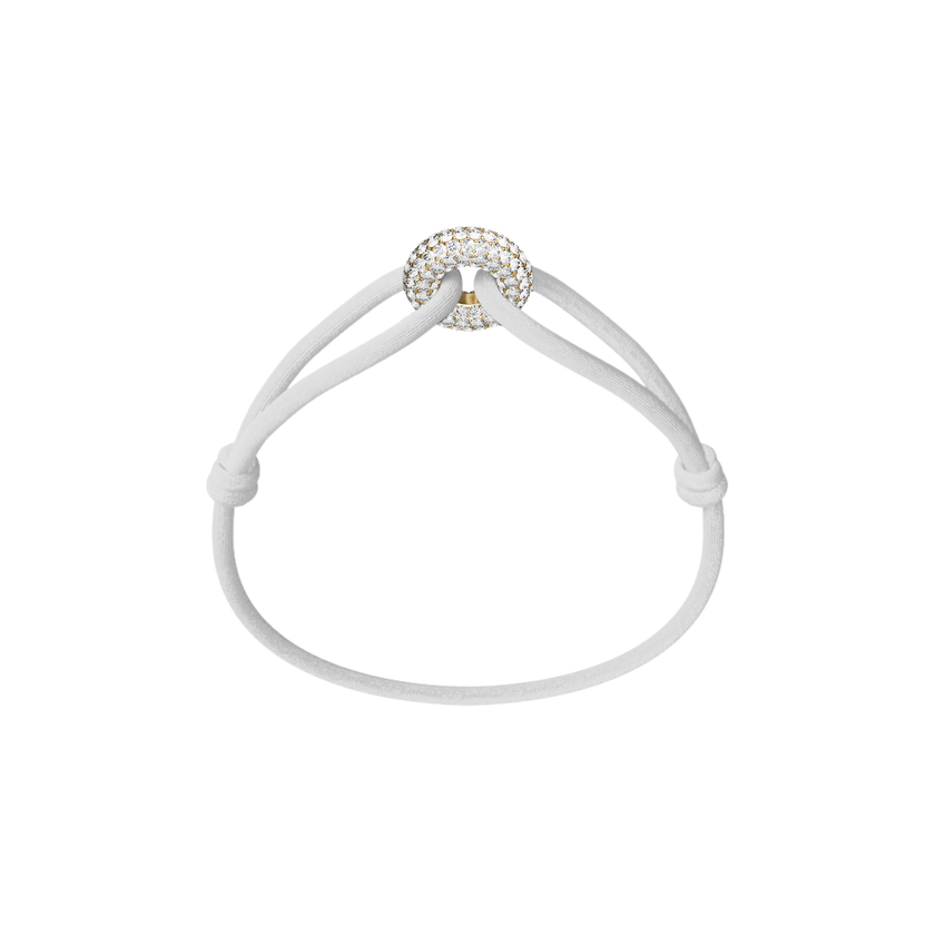 Goldener Soho Pavé Kordelarmband