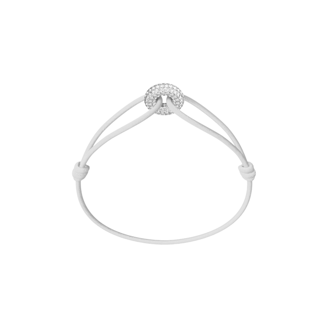Mini Silver Soho Pavé Kordelarmband
