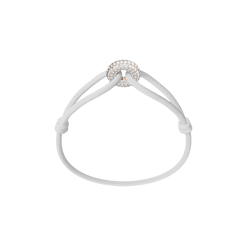 Rose Soho Pavé Cord Bracelet