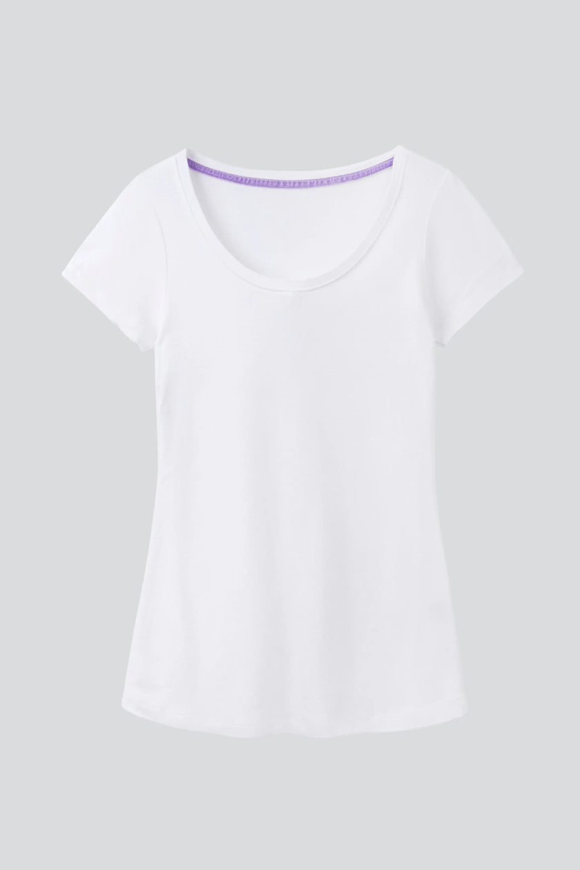 Scoop Neck Cotton Modal T-Shirt