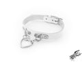 White Bound Heart Ring Choker