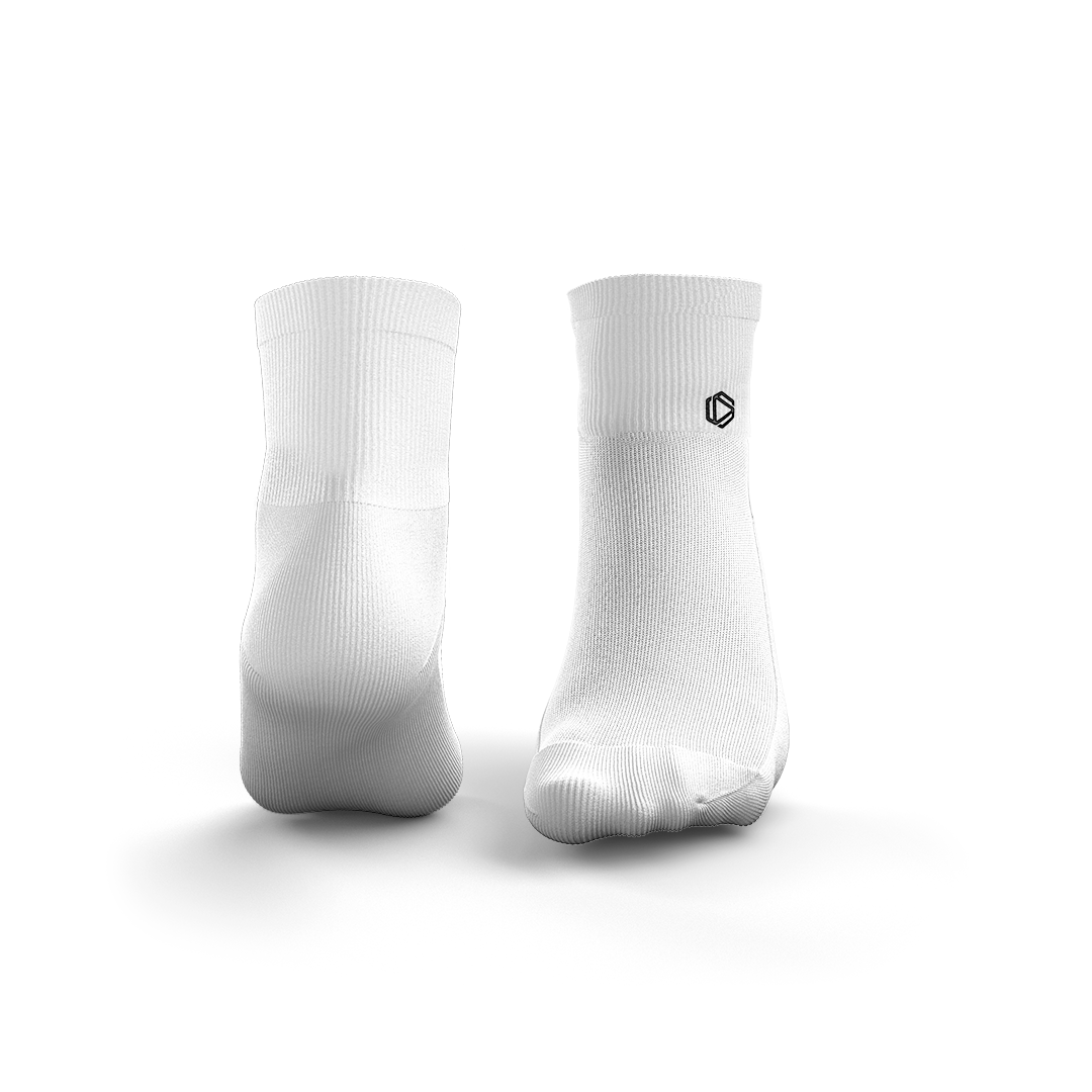 White Low Cut Crew Padel Socks X3