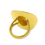 Rodeo Cowboy Hat Ring Gold