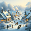Winter Village Canvas
