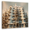 Casa Milà Waves Canvas
