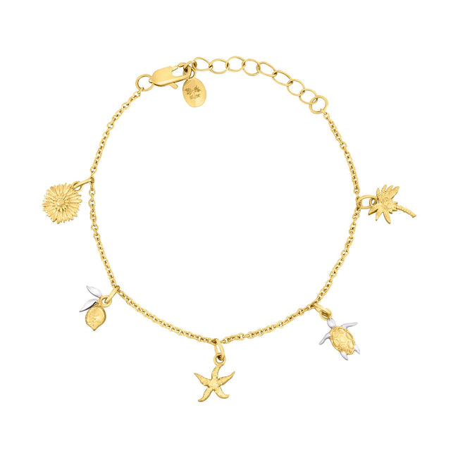 Laura Ashley Fashion Beach Charm Bracelet