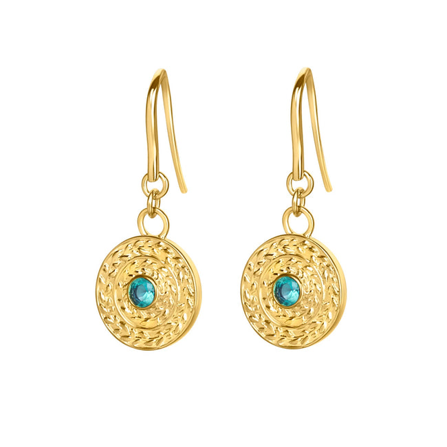 Laura Ashley Fashion Leaf Border Earrings