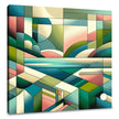 Serene Geometric Landscape Canvas