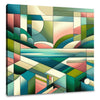 Serene Geometric Landscape Canvas