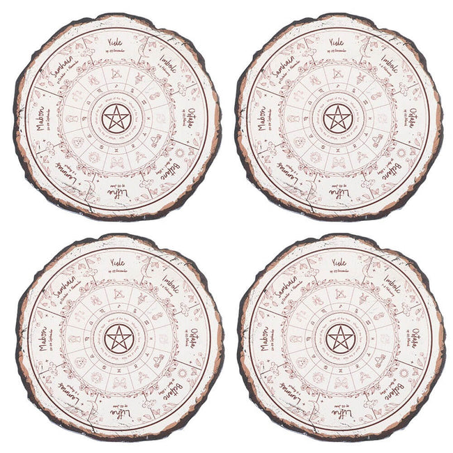 Gothic Gifts Wheel of the Year Coaster Set