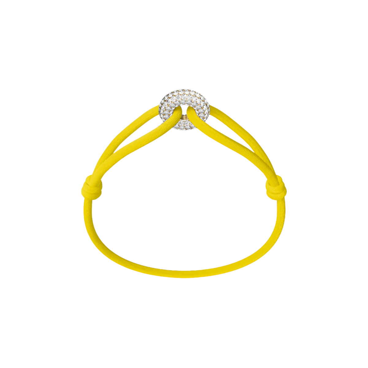 Goldener Soho Pavé Kordelarmband