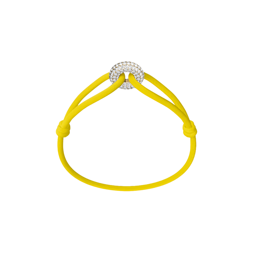 Goldener Soho Pavé Kordelarmband