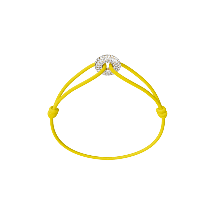 Mini Golden Soho Pavé Cord Bracelet