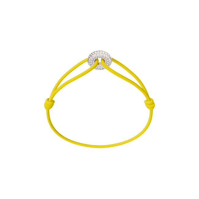 Mini Rose Soho Pavé Cord Bracelet
