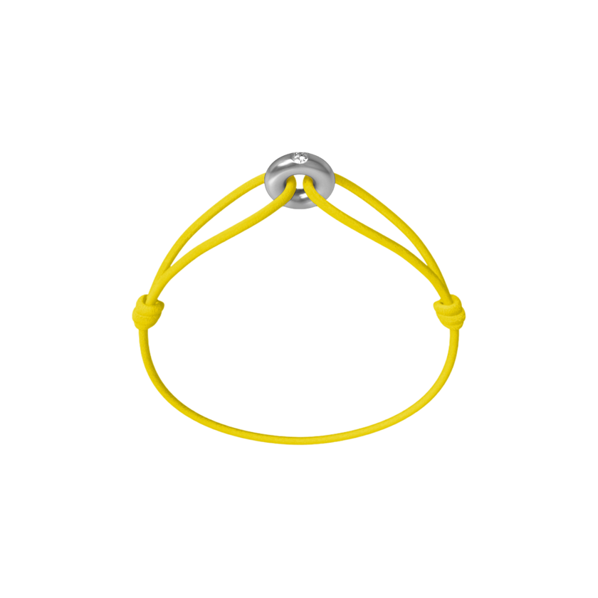 Mini Silver Soho Diamond Cord Bracelet