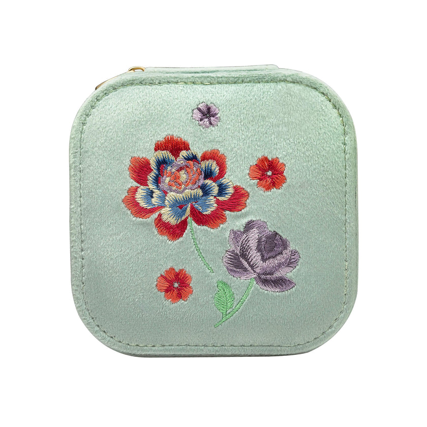 Joyero Bordado Elveden Plateado Laura Ashley
