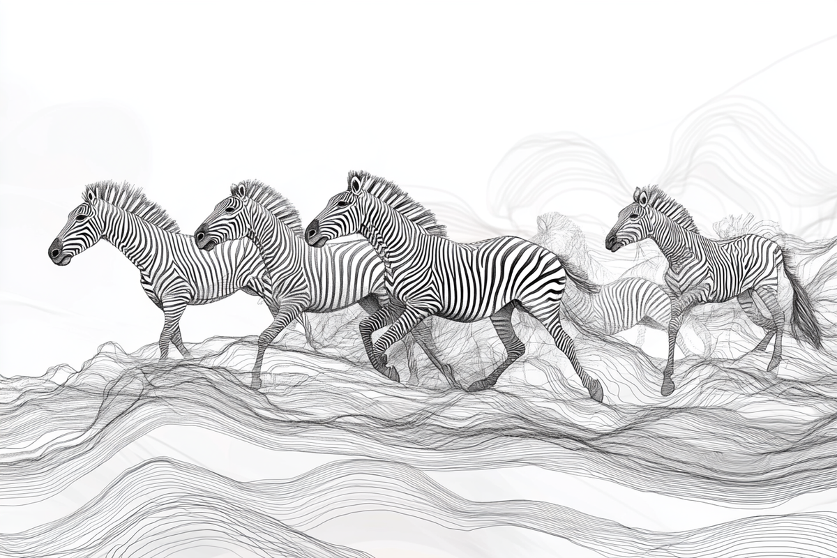 Zebra Plains Canvas