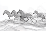 Zebra Plains Canvas