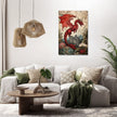 Dragon's Majesty Over Caernarfon Canvas