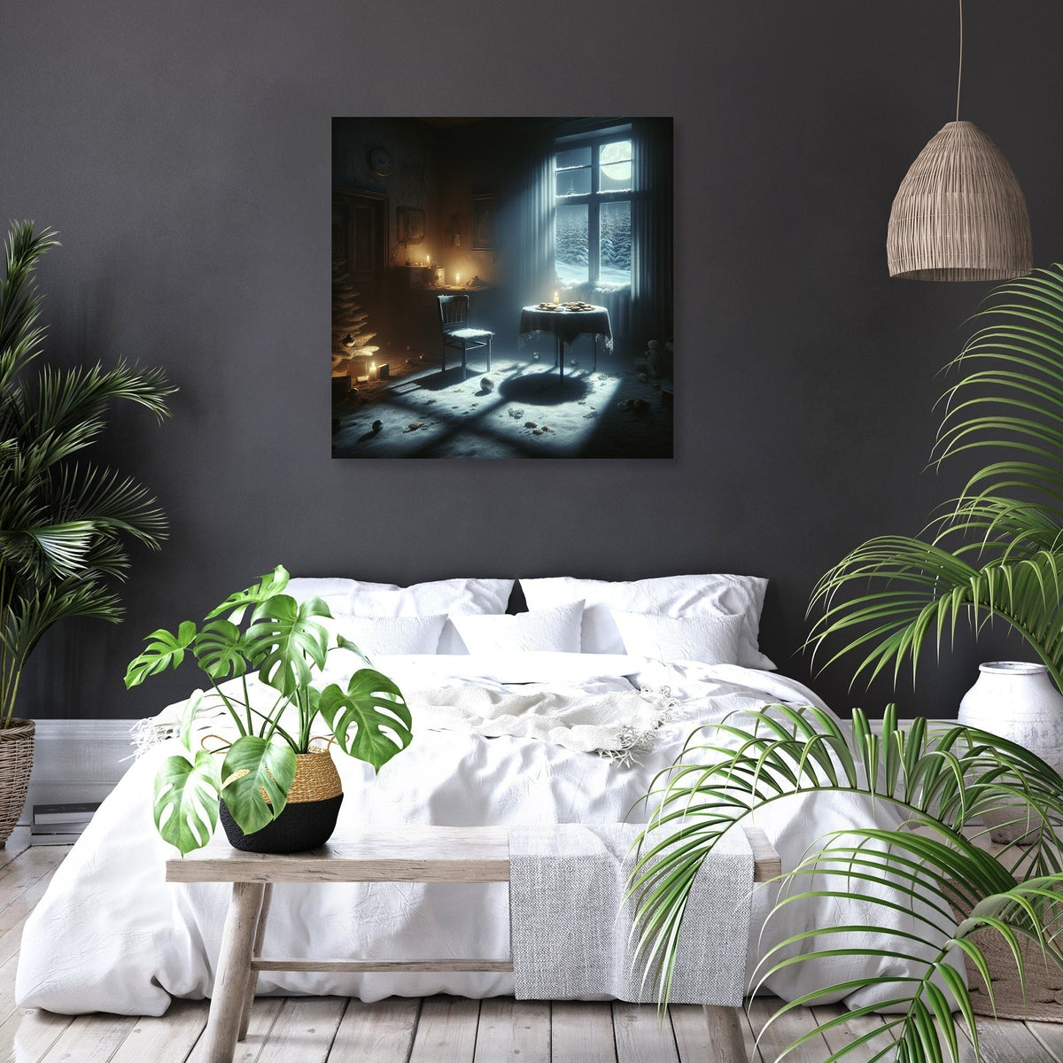 Midnight Solitude Christmas Canvas