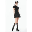 Dark in Love Lolita Bow-Trim Lace Dress