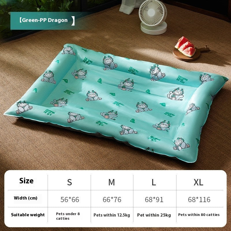 Alfombrilla de hielo refrigerante para perros, alfombrilla de hielo de gel, colchoneta impermeable para caseta