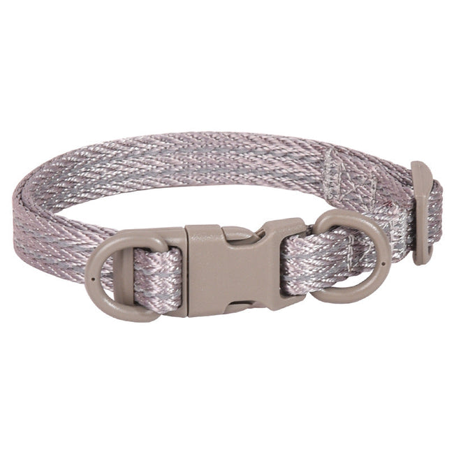 Collar Reflectante para Perro con Hebilla de Liberación Anillo Doble en D y Cincha