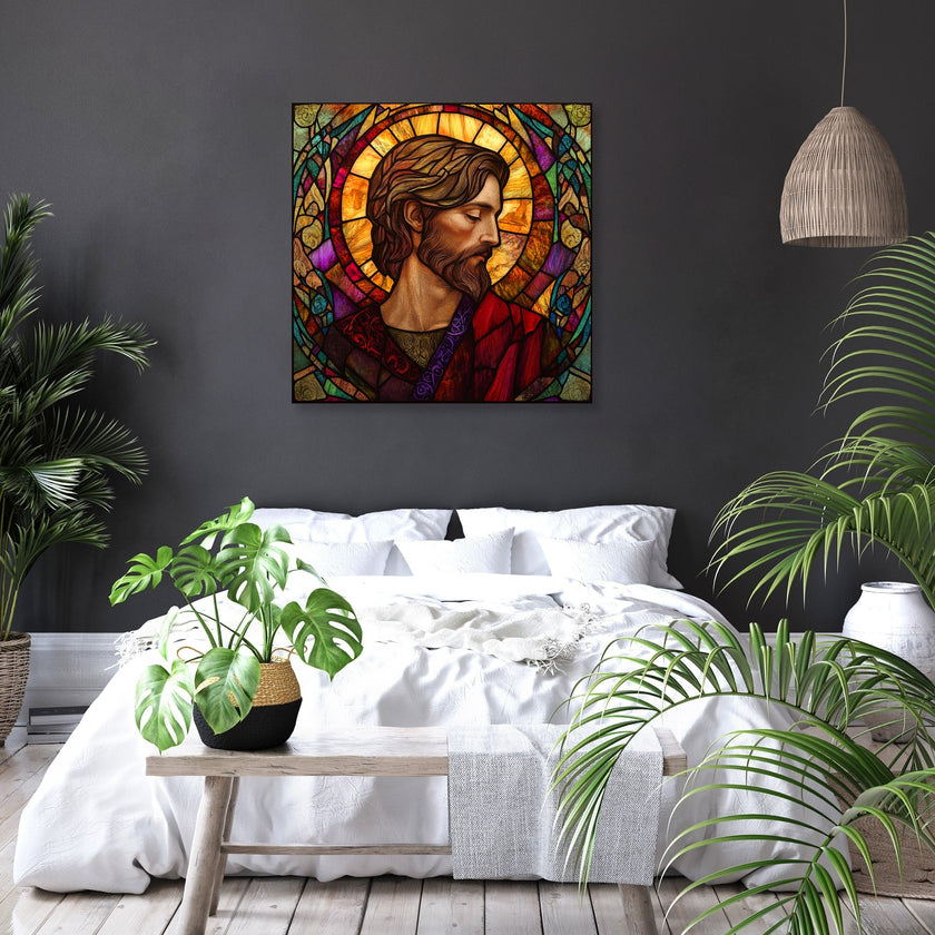 Saint David's Stained Glass Canvas