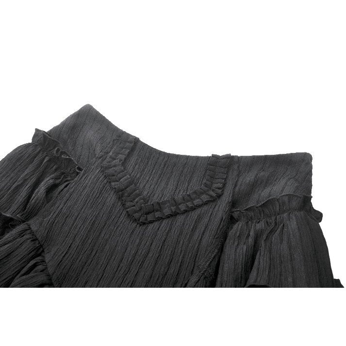 Dark in Love Cordelia Gothic High-Low Layered Skort