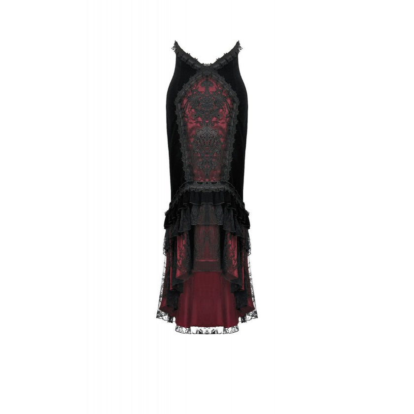 Dark in Love Gothic Elegant Velvet Mermaid Skirt