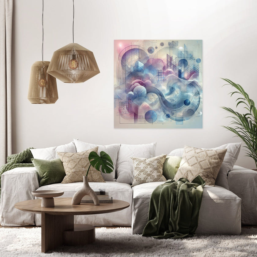 Dreamscape Layered Forms Canvas