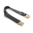 Dark Grey Velvet Pet Collar Lettering Metal Buckle
