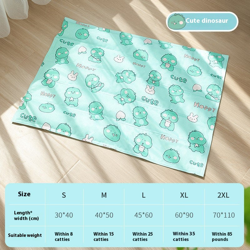 Alfombrilla de hielo refrigerante para perros, alfombrilla de hielo de gel, colchoneta impermeable para caseta
