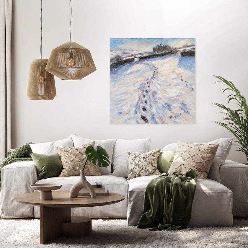 Brontë Parsonage Winter Canvas
