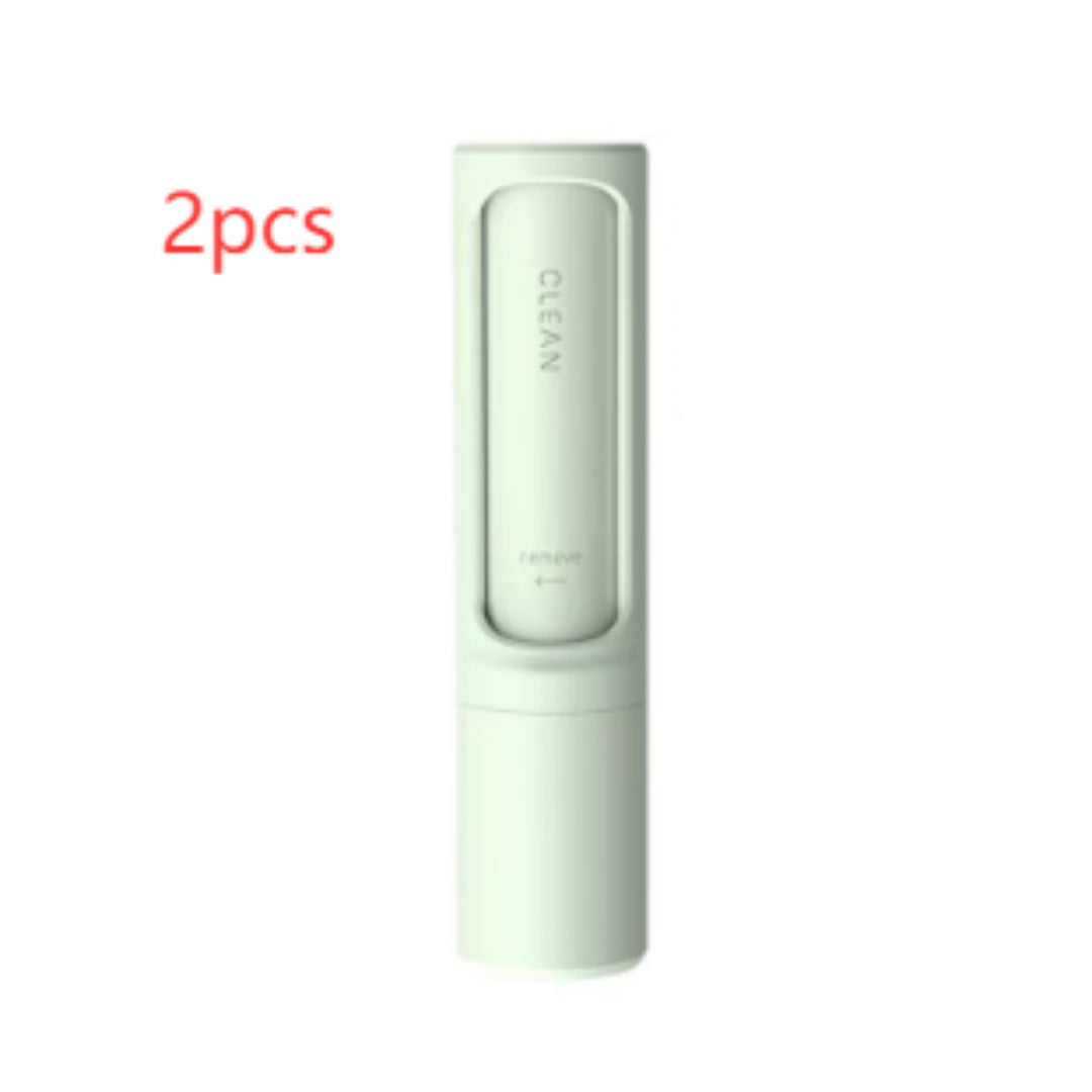 2-1 Reusable Pet Hair Remover Brush Lint Roller Portable Effective Self Cleaning Tool for Cat Dog Fur Hair Dust Removal Brush